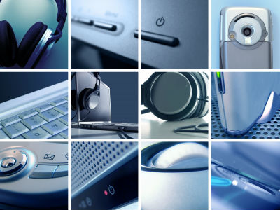 Collage of technology solutions